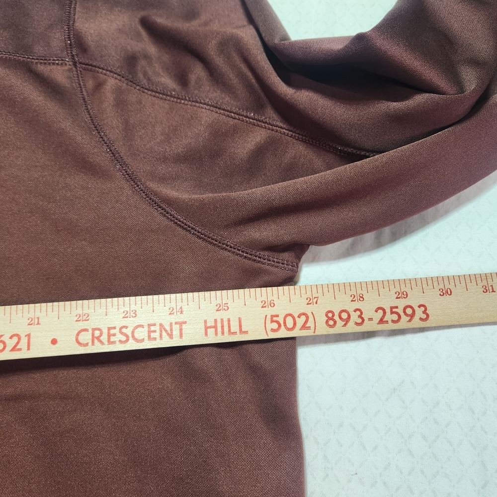 Browning Pullover Mens 2X Fleece 1/4 Zip Brown/Maroon-ish Sweatshirt Long Sleeve - Picture 4 of 7